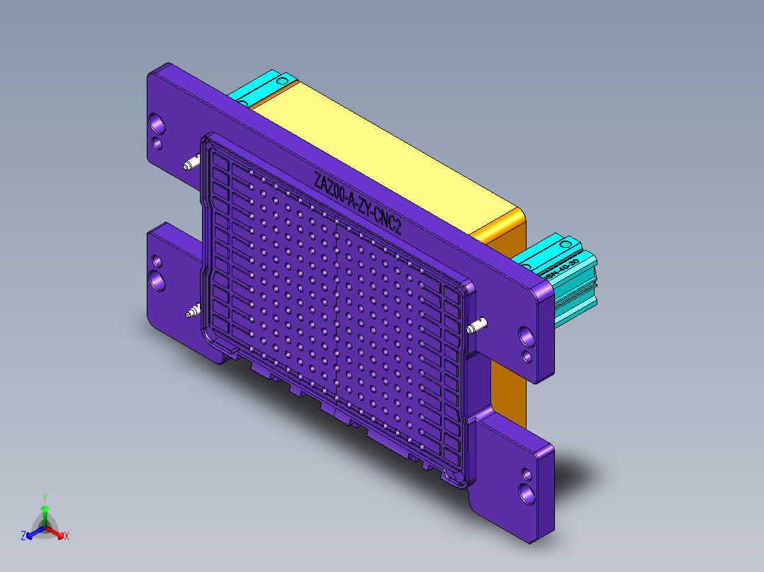 ZAZ00-A-CY-笔记本CNC工装夹具三维模型CNC2-2016-1-4主视图