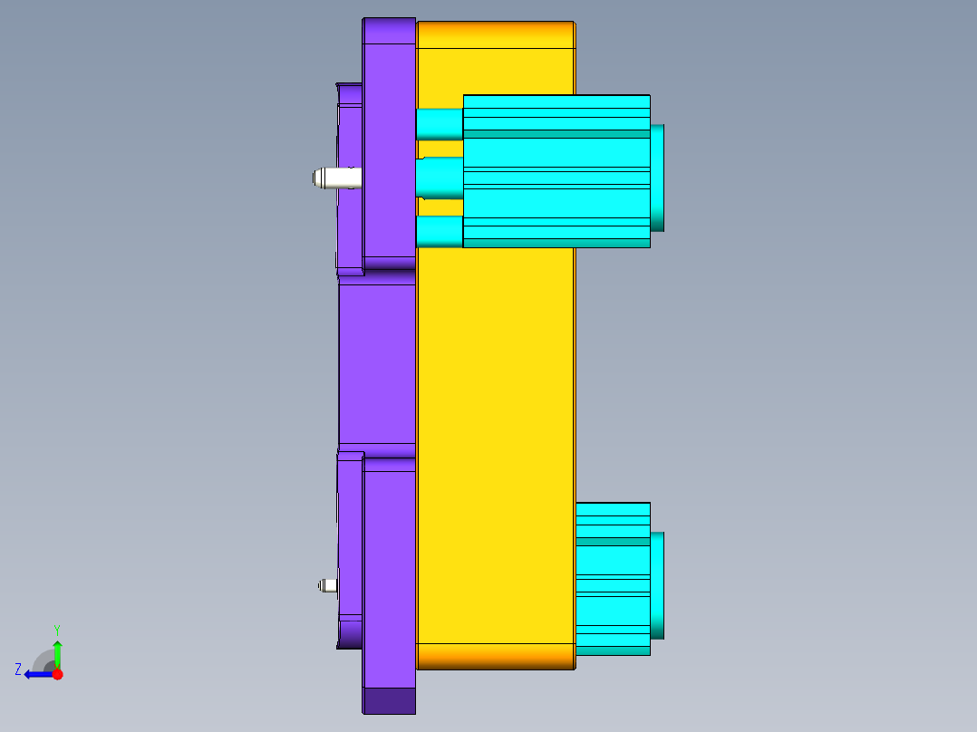 ZAZ00-A-CY-笔记本CNC工装夹具三维模型CNC2-2016-1-4右视图