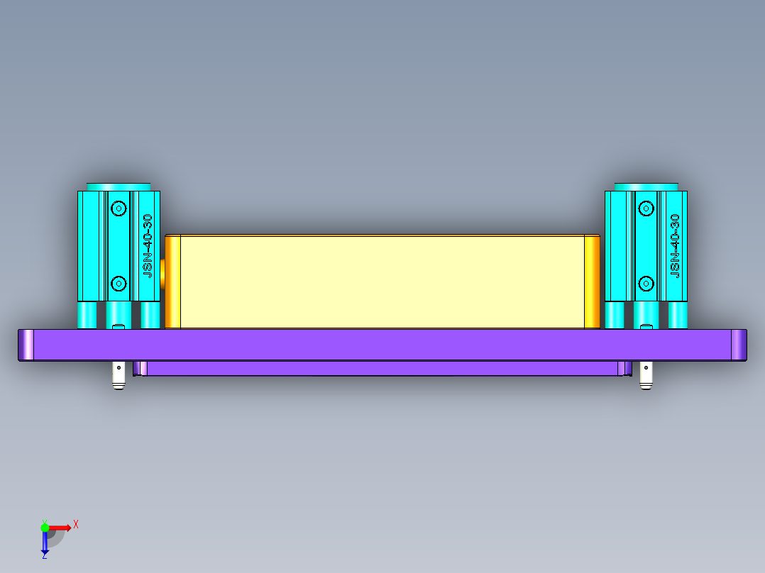 ZAZ00-A-CY-笔记本CNC工装夹具三维模型CNC2-2016-1-4俯视图