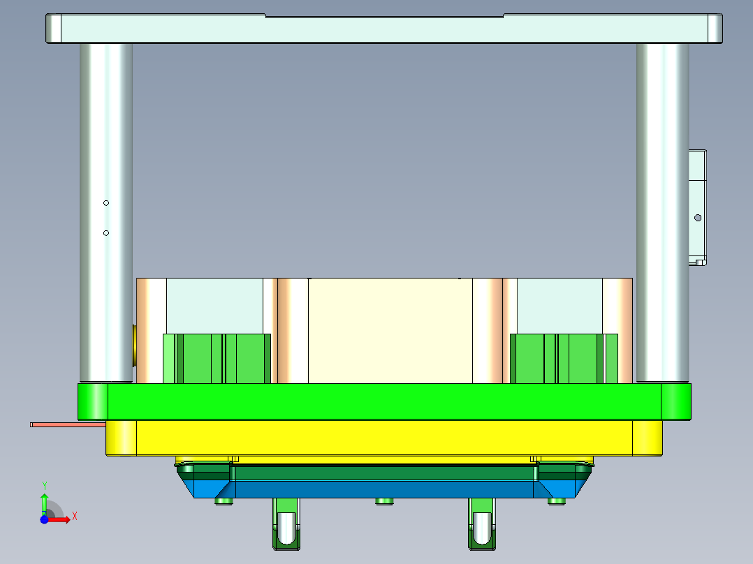 travel-c-cnc1笔记本CNC工装夹具三维模型-0305前视图