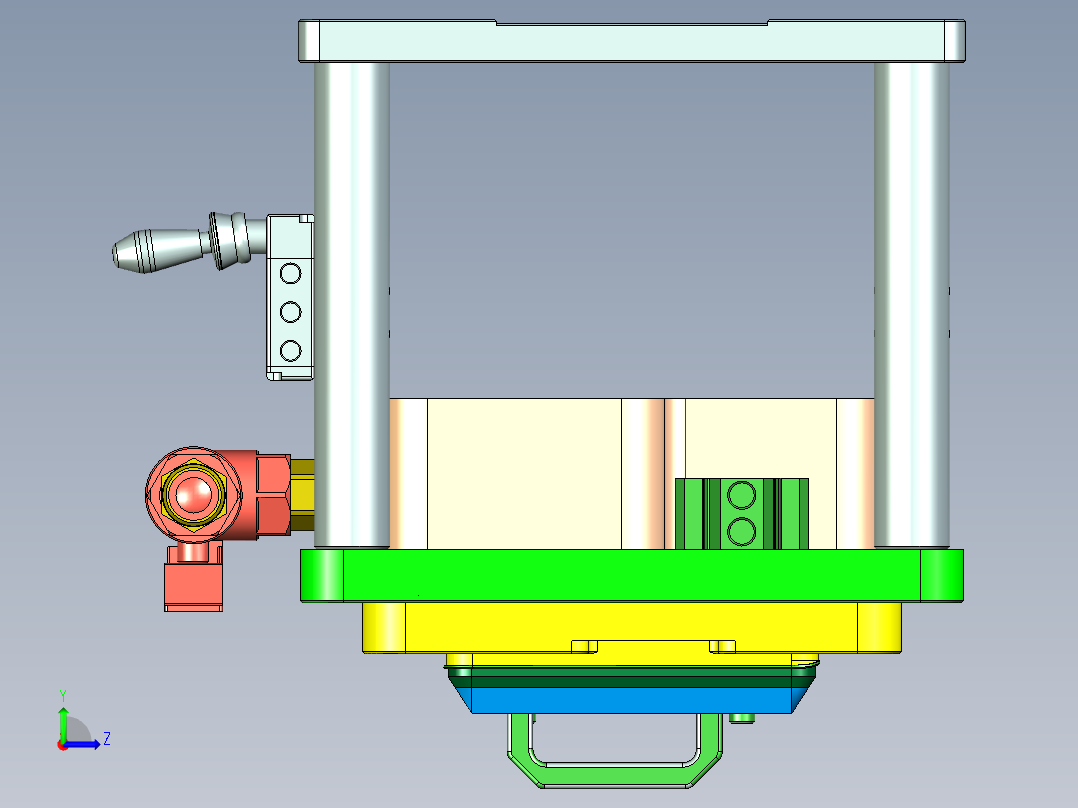 travel-c-cnc1笔记本CNC工装夹具三维模型-0305左视图