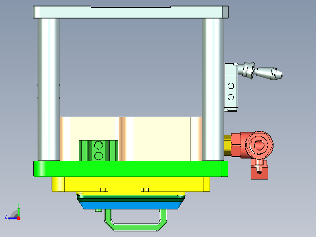 travel-c-cnc1笔记本CNC工装夹具三维模型-0305右视图