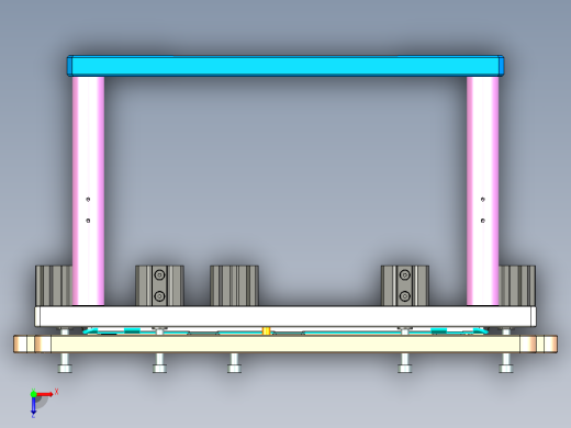 d15_top_case_al_cnc2笔记本CNC工装夹具三维模型俯视缩略图