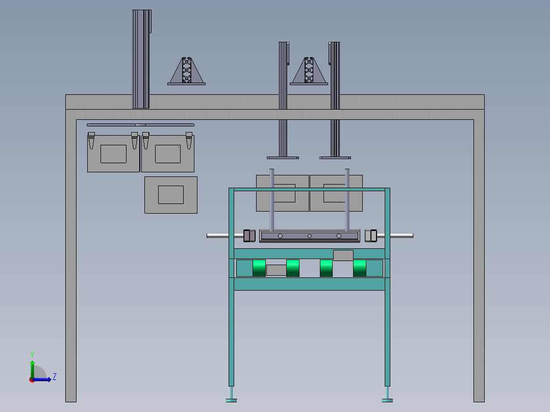 内托自动装箱sw20可编辑左视图