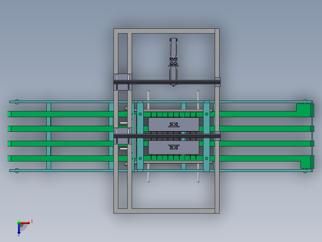内托自动装箱sw20可编辑俯视图