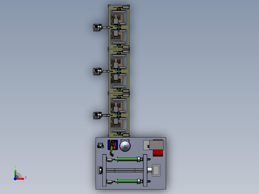智能不锈钢焊接生产线sw17前视图