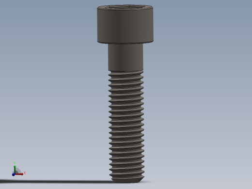 Screw_DIN_912_M10x40_A2.SLDPRT公制内六角螺钉
