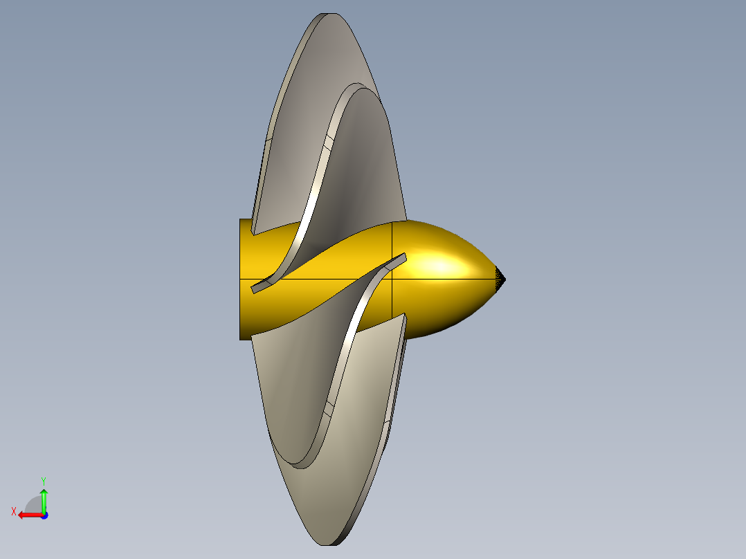 螺旋桨(41)后视图
