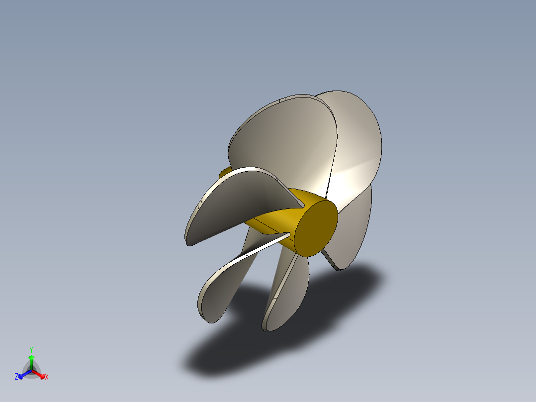 螺旋桨(41)正等轴测图