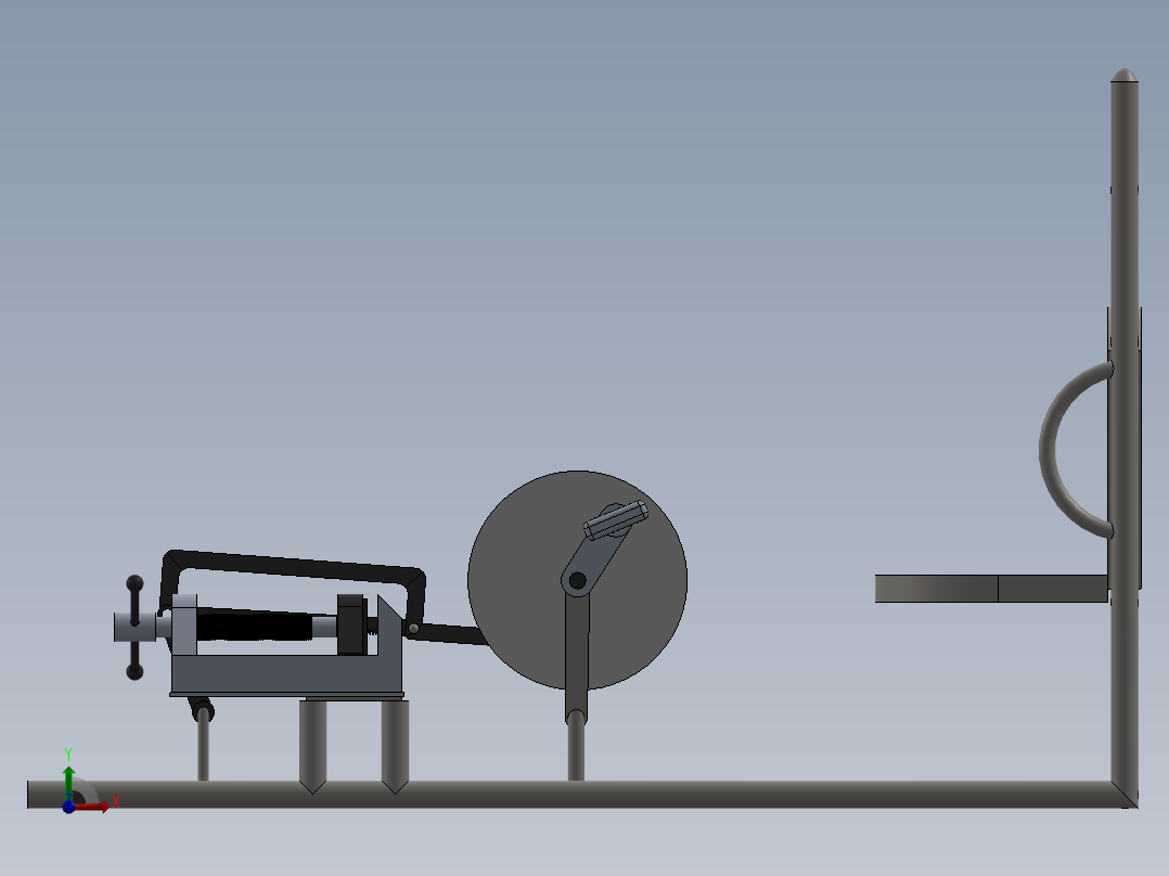 A2004103-踏板驱动的锯床前视图