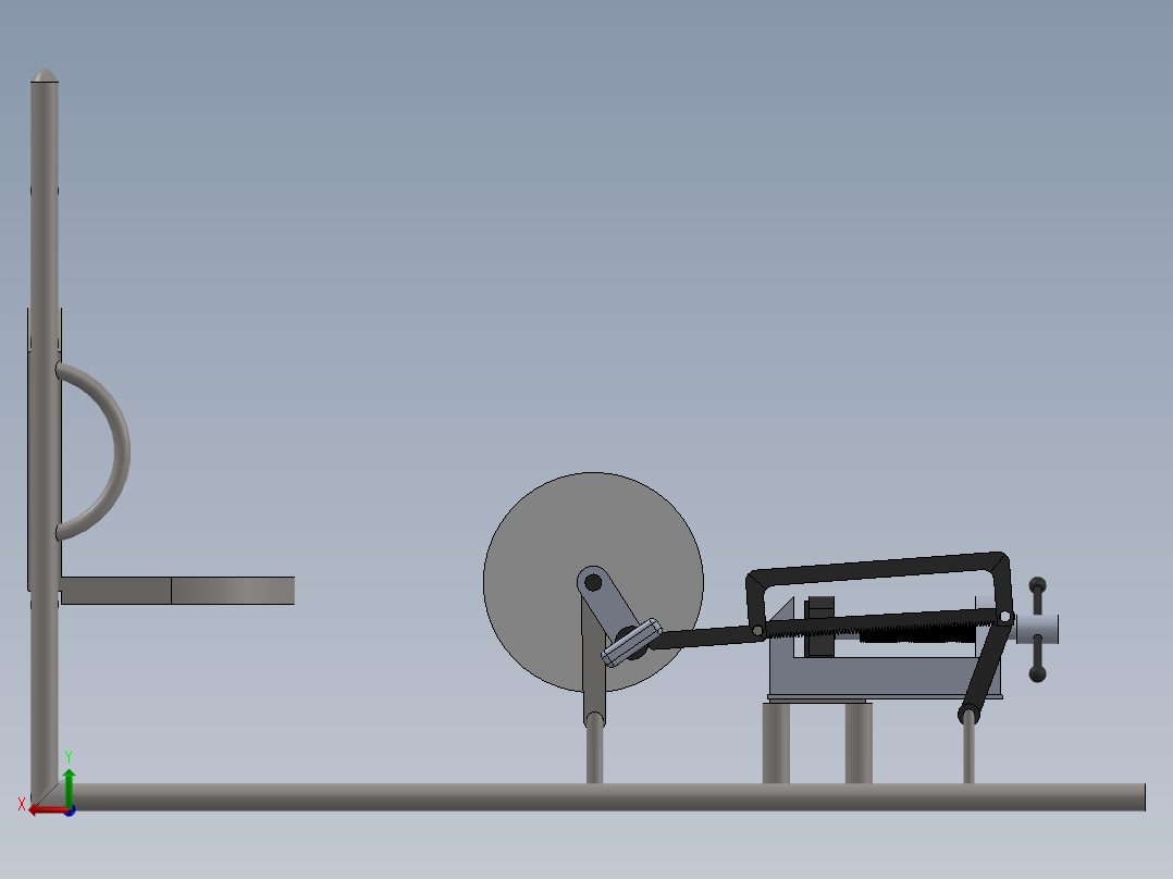 A2004103-踏板驱动的锯床后视图