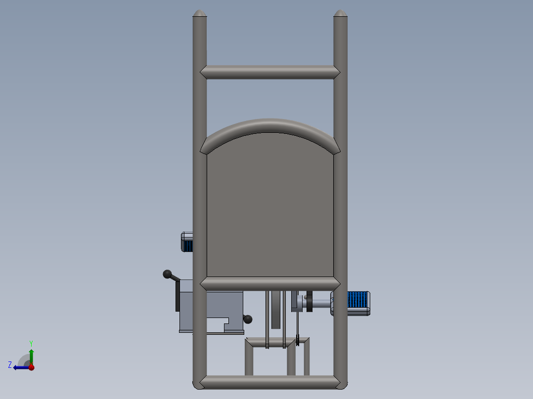 A2004103-踏板驱动的锯床右视图