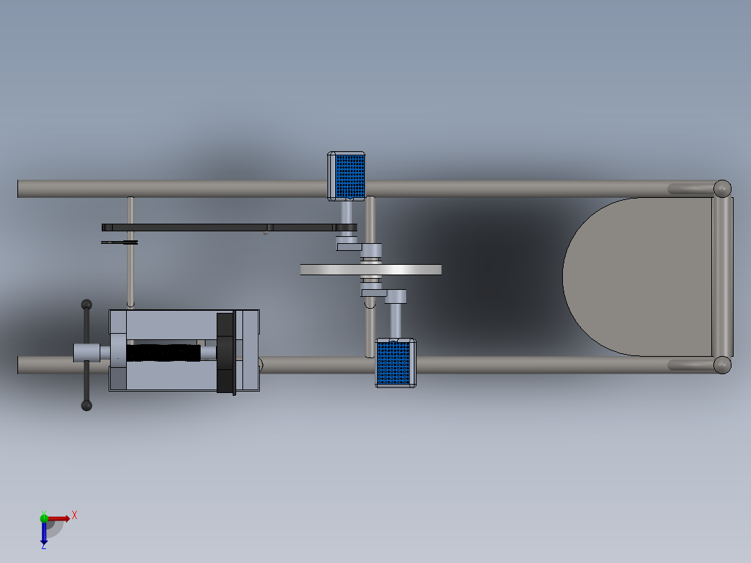 A2004103-踏板驱动的锯床俯视图