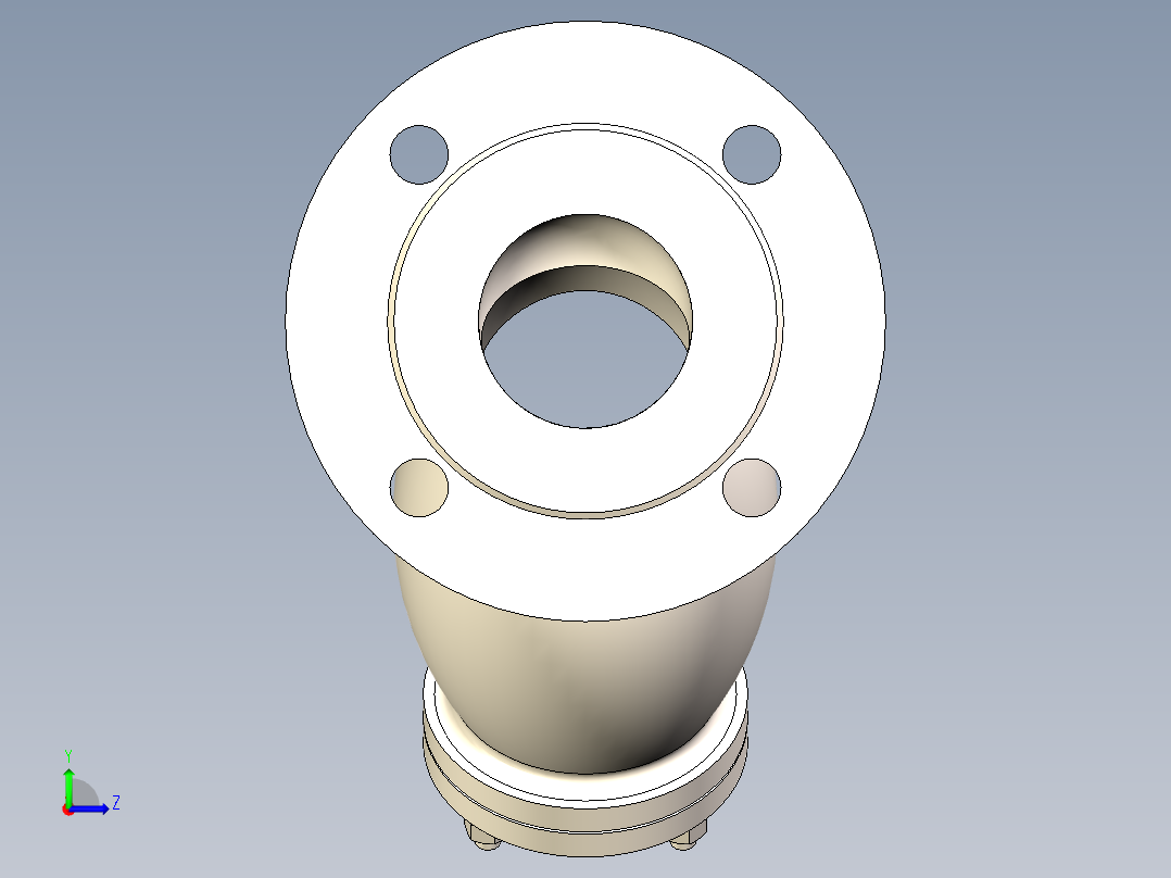 Y型过滤器-DN65左视图