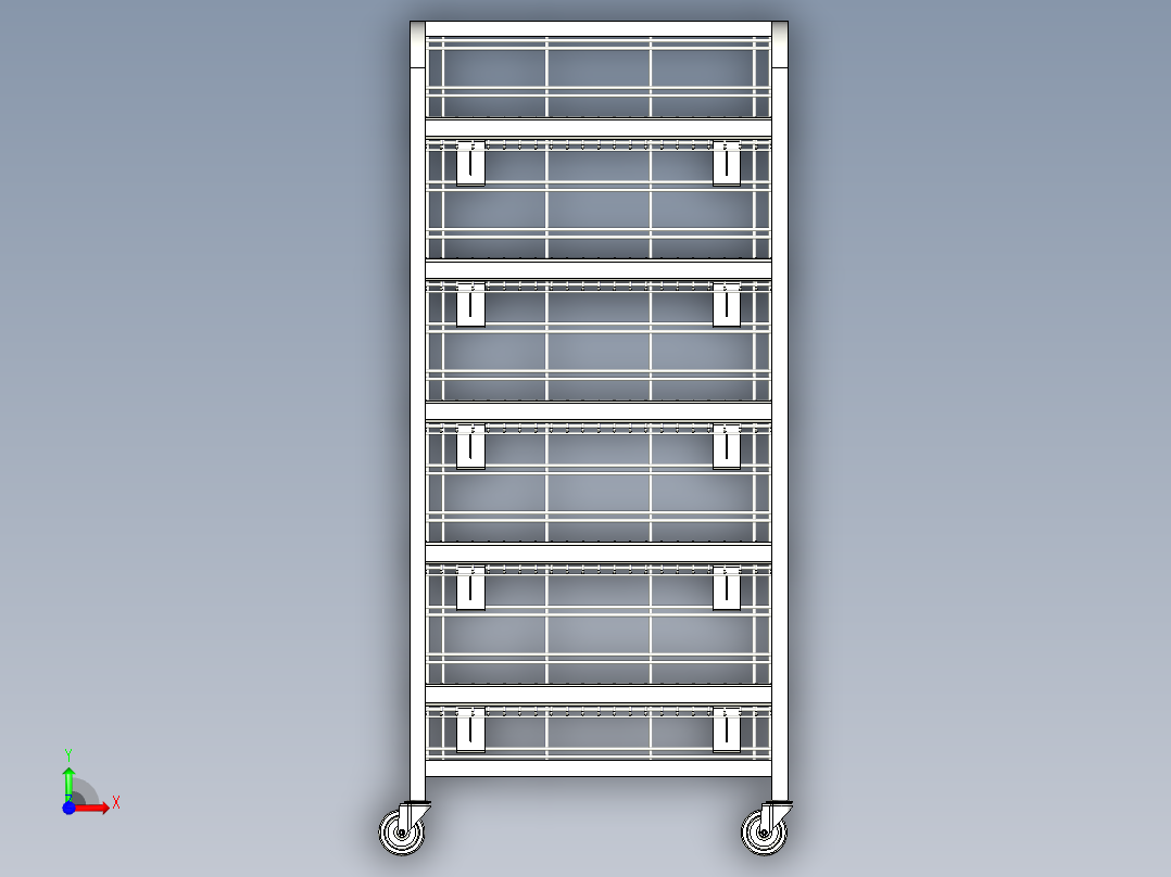 B2004248-金属架展示架前视图