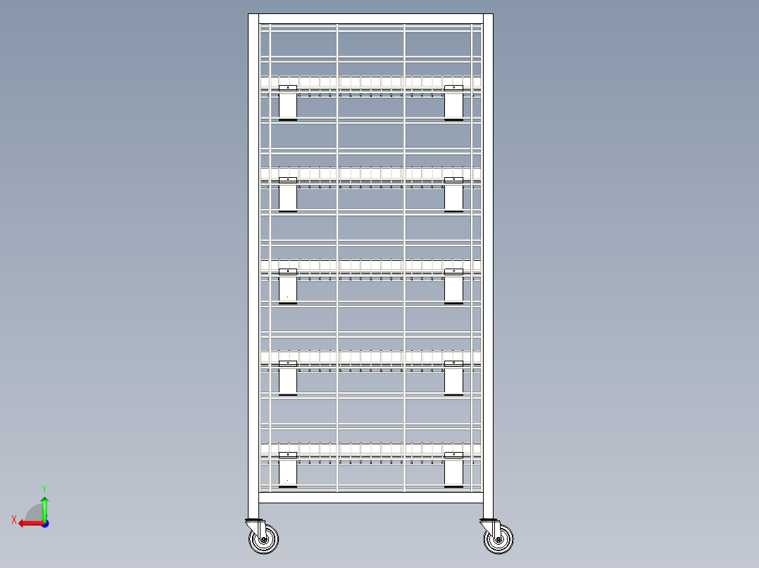 B2004248-金属架展示架后视图