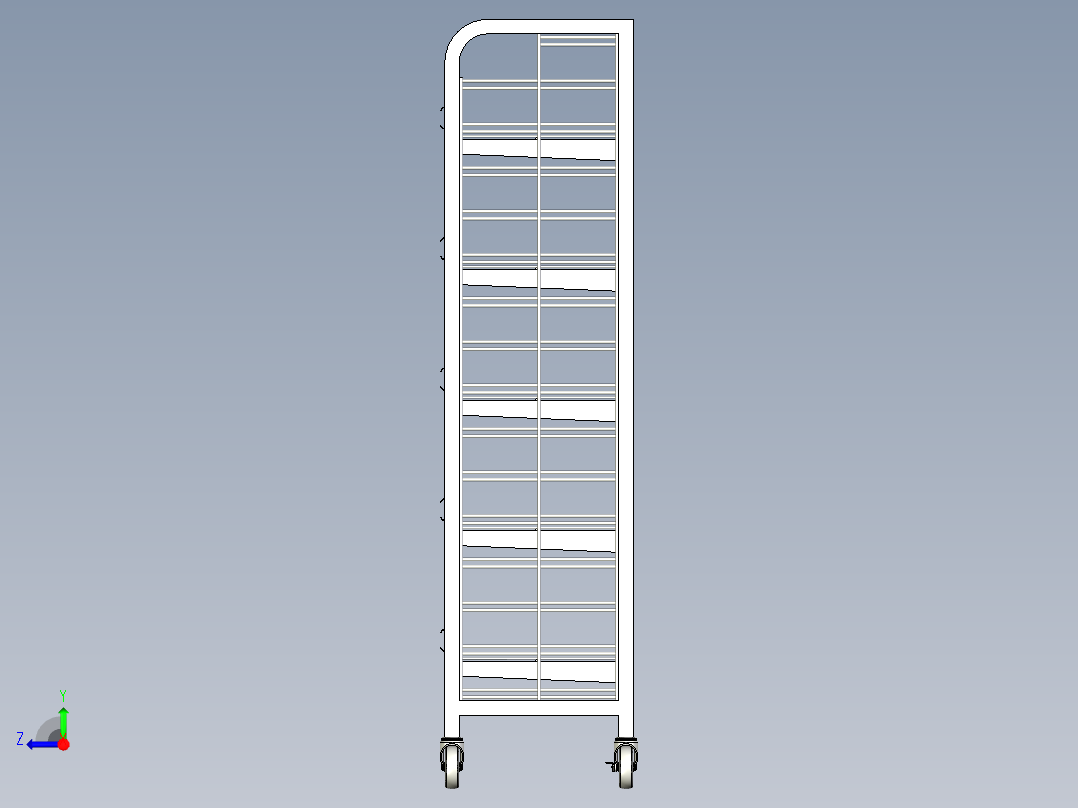 B2004248-金属架展示架右视图