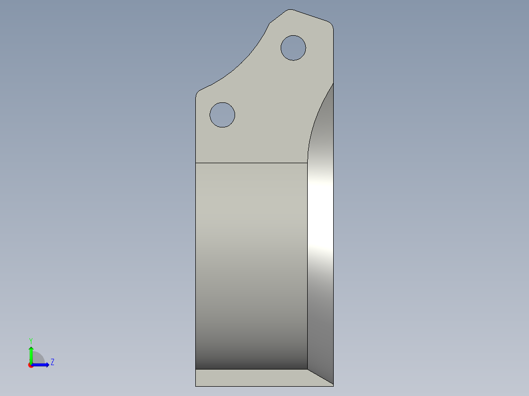 B2004101-农业机械深松机左视图