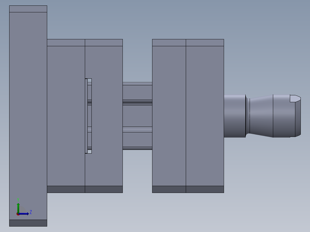 中移动轨道左视图