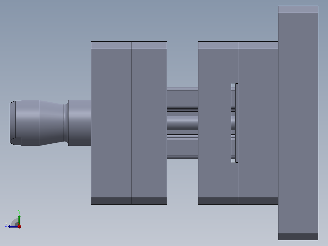 中移动轨道右视图