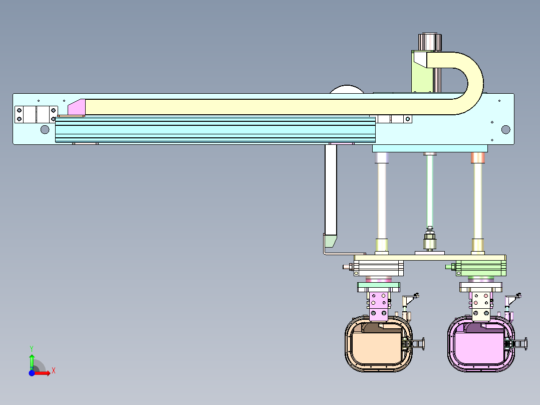 QZ-951 汽车中控台面板专用移栽夹具前视图