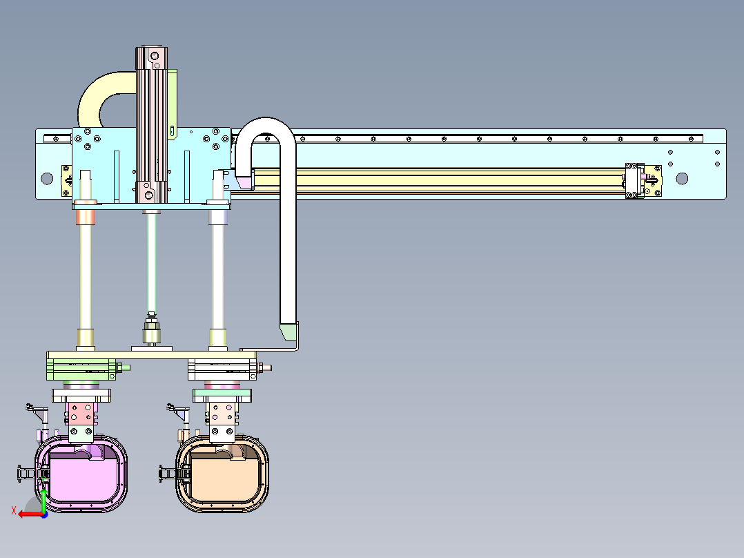 QZ-951 汽车中控台面板专用移栽夹具后视图
