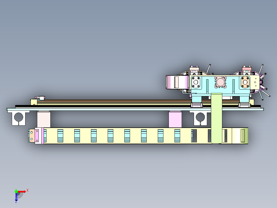 QZ-951 汽车中控台面板专用移栽夹具俯视图