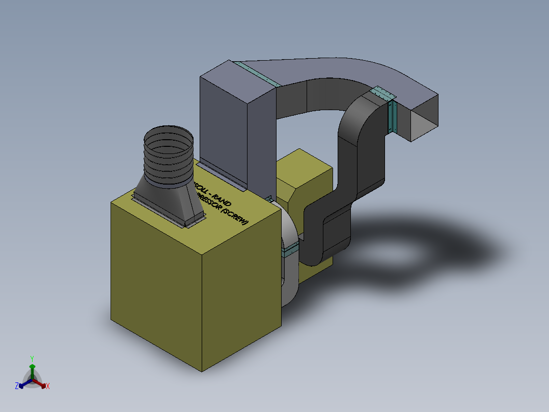 A2005235-定制薄钢板管道正等轴测图