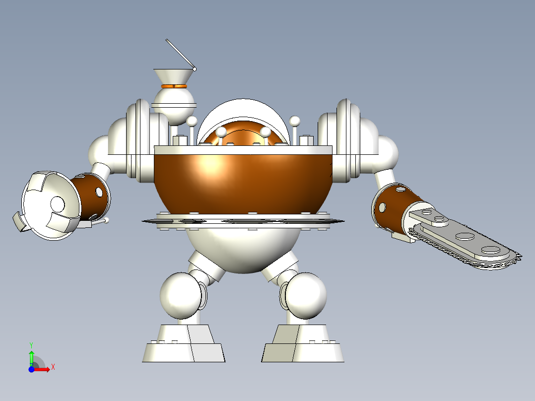 切割机器人（可以操作）前视图