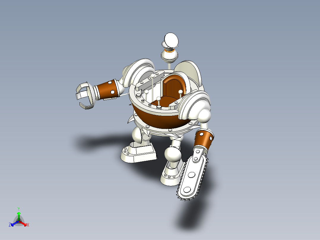 切割机器人（可以操作）正等轴测图