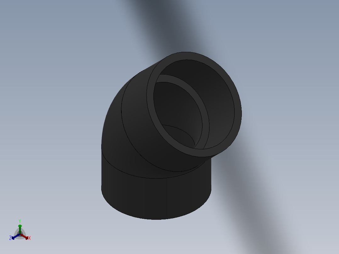 ELBOW_DN150_PN10_U-PVC_0正等轴测图