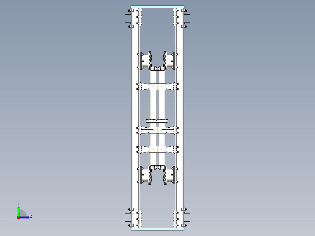 齿轮传动组机构设计左视图