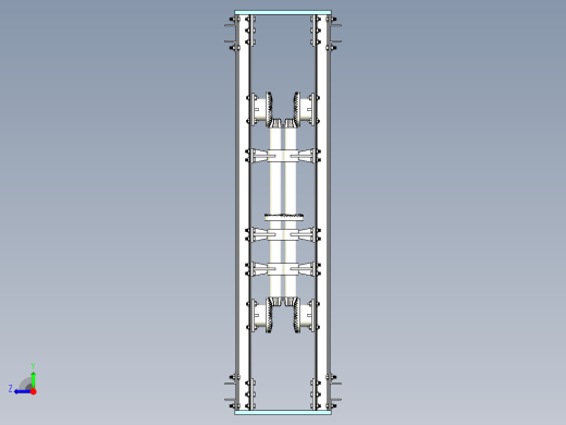 齿轮传动组机构设计右视缩略图