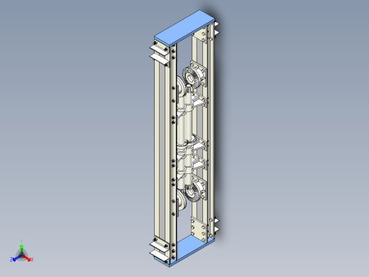 齿轮传动组机构设计正等轴测缩略图