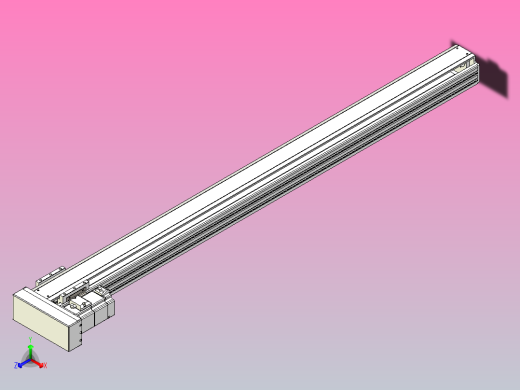 日规模组半封闭丝杆TPA-HNR-85S-1610-L1150-MR-Y-P20-N3正等轴测缩略图