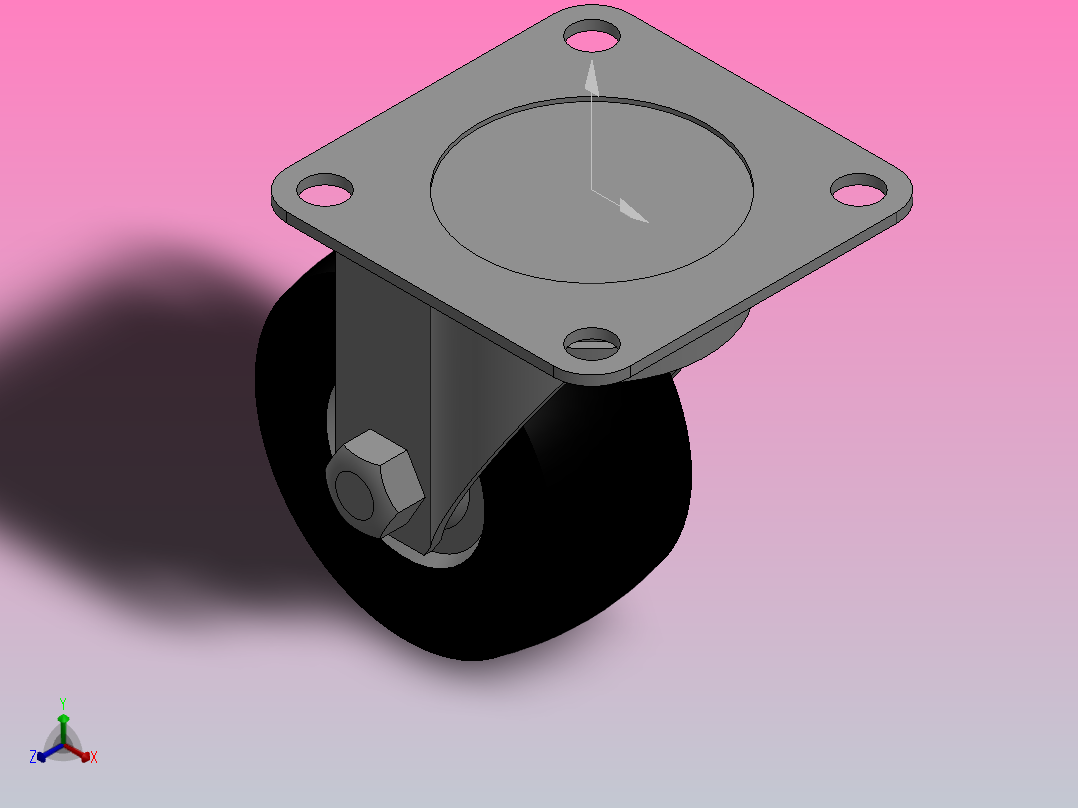 脚轮CMGJ75_R主视图