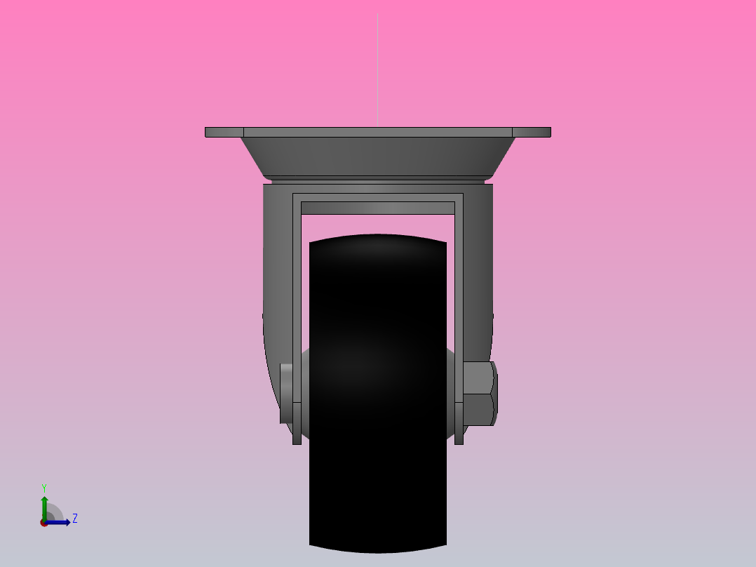 脚轮CMGJ75_R左视图