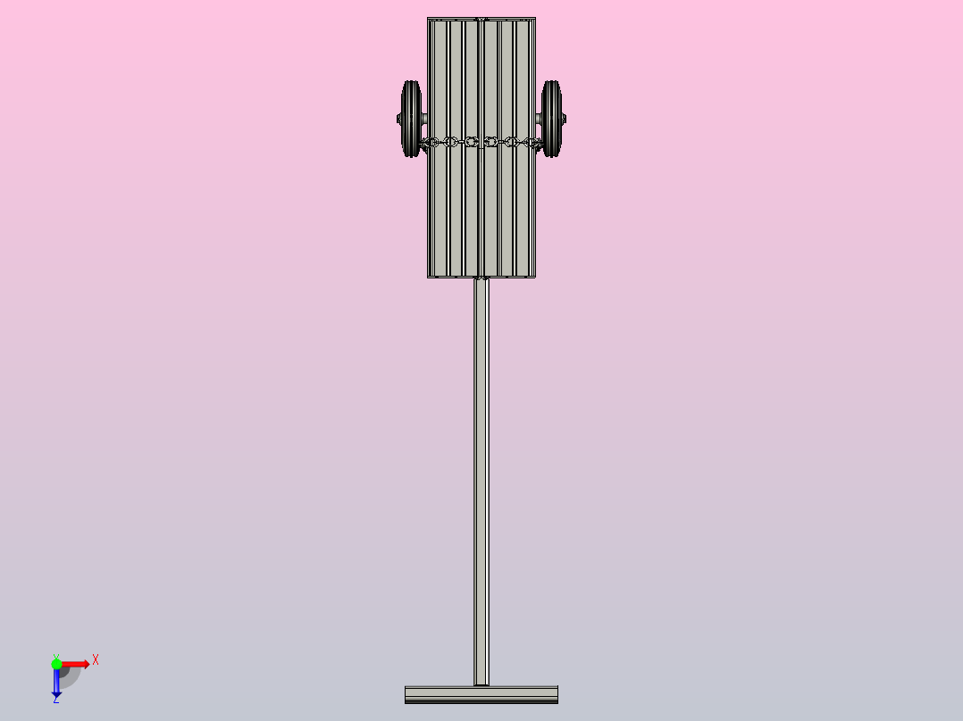 工具箱小车俯视图