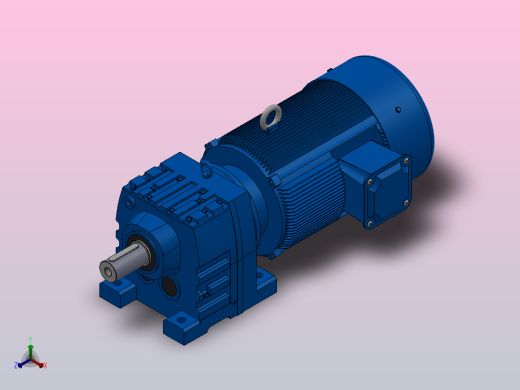 R137底脚轴伸式安装斜齿轮减速机R137-Y55-4P-250-M1-0°