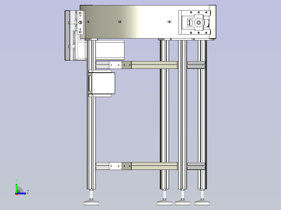 90°转弯线左视图