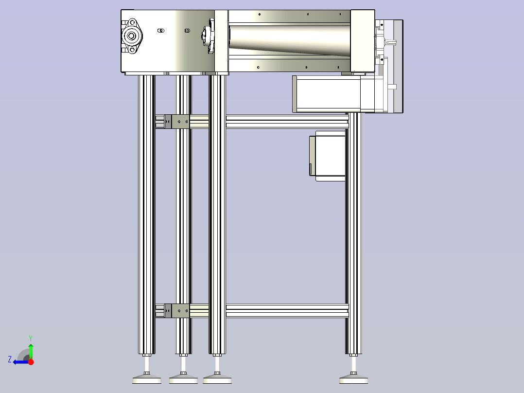 90°转弯线右视图