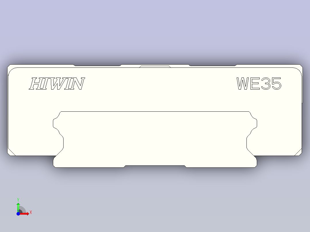HIWIN上银线性导轨-WEH35CA1R200前视图