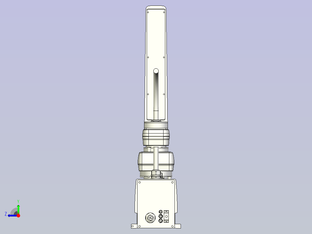 yk600xgh_400机器人三维数模图纸右视图