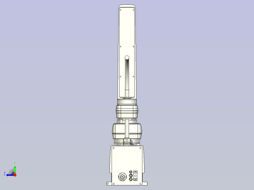yk600xgh_400机器人三维数模图纸右视缩略图
