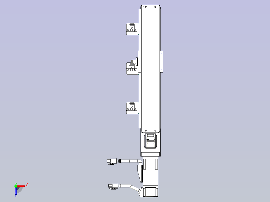 kk50-300A1-F0带MSMD5A2G1B电机俯视图