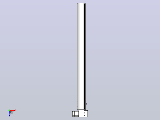 皮带直线轴半封闭可选导轨TPA-HNB-85S-90-L900-RP-C-P20-N3俯视缩略图