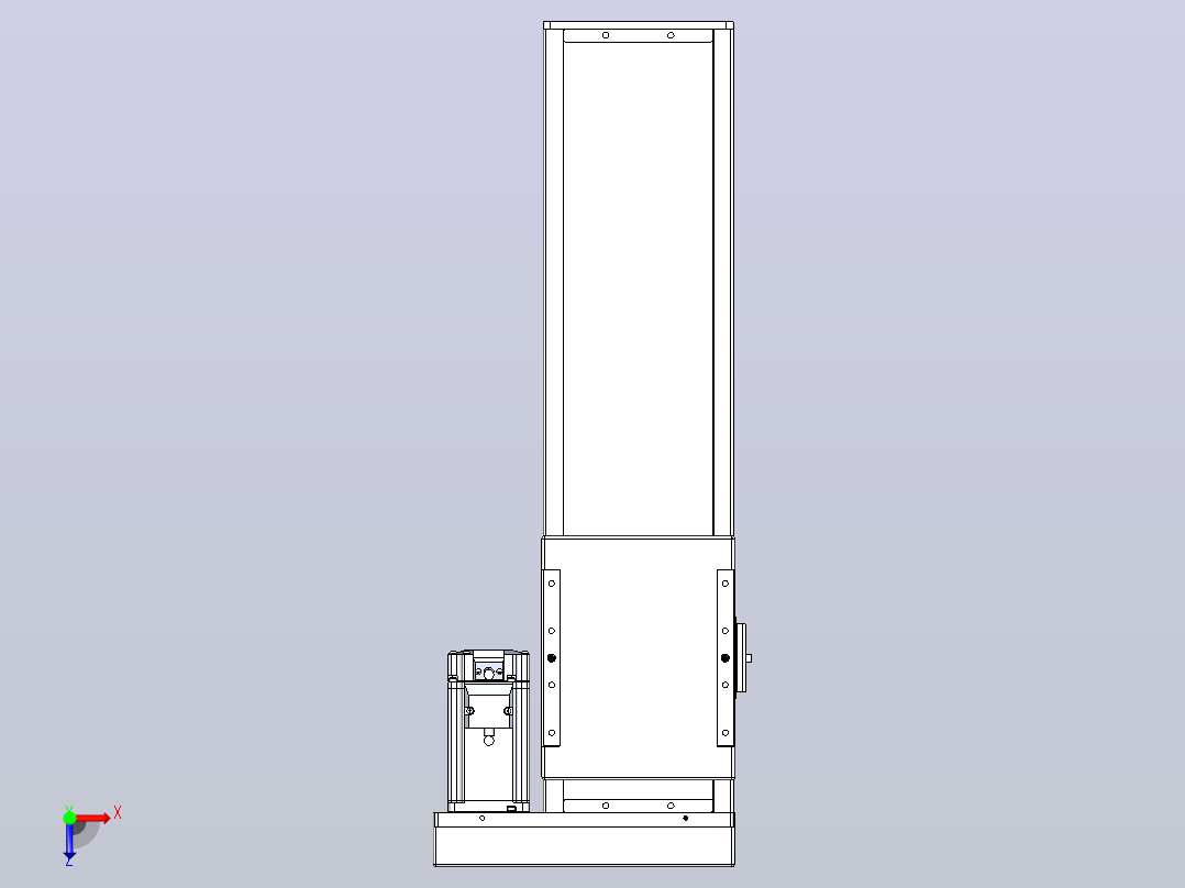 滚珠丝杠直线轴带导轨全封闭TPA-HCR-140D-2010C-L350-ML-Y-P40-N3俯视图