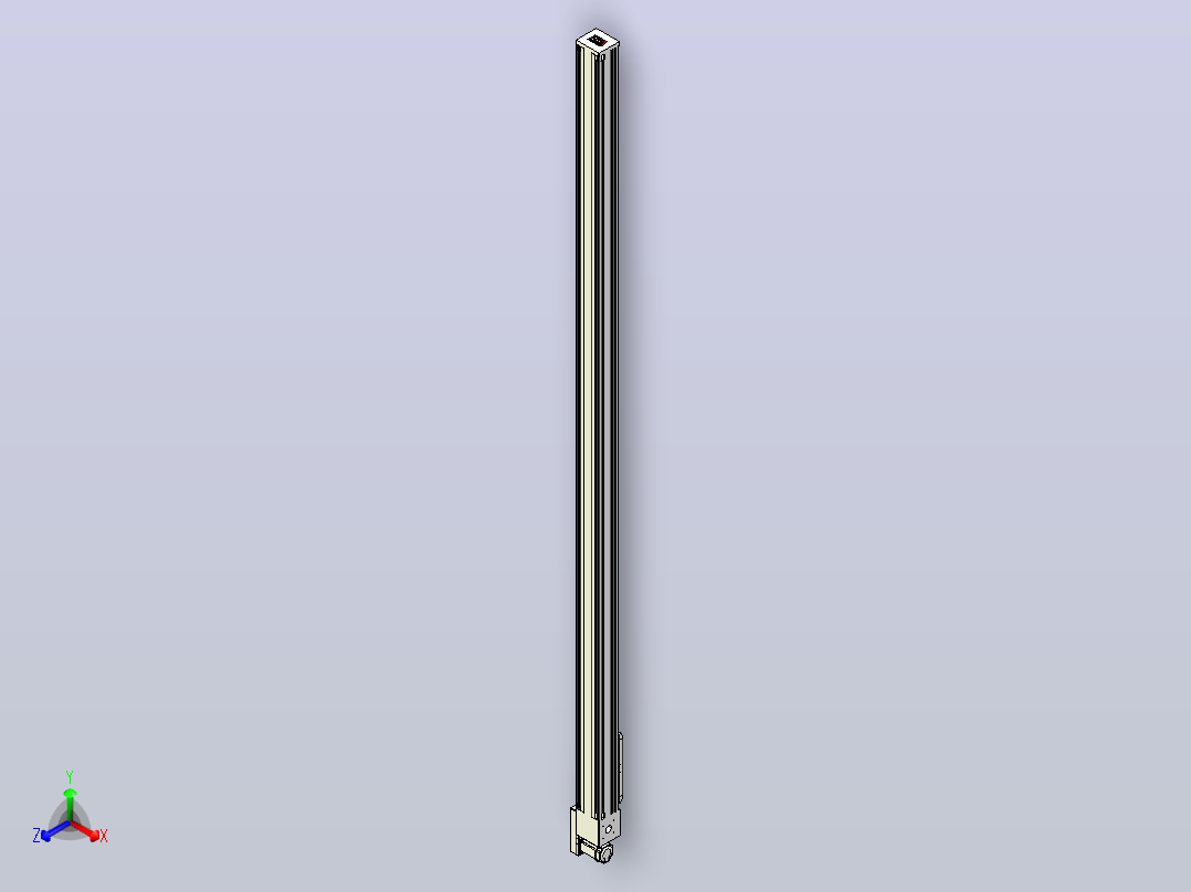 伺服电机集成皮带传动直线执行器TPA-OCB-140-256-L3450-MR-P75-N3主视图