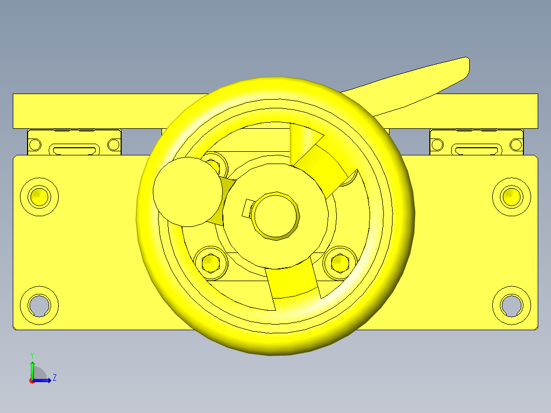 弯曲试验装置左视图