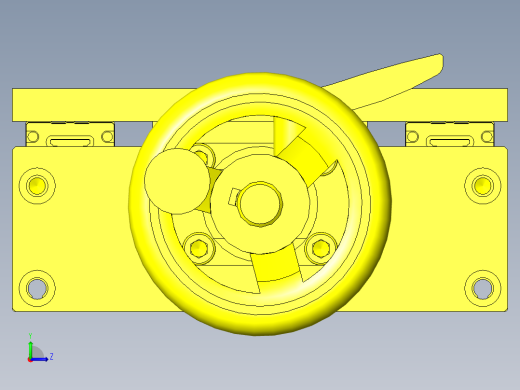 弯曲试验装置左视缩略图
